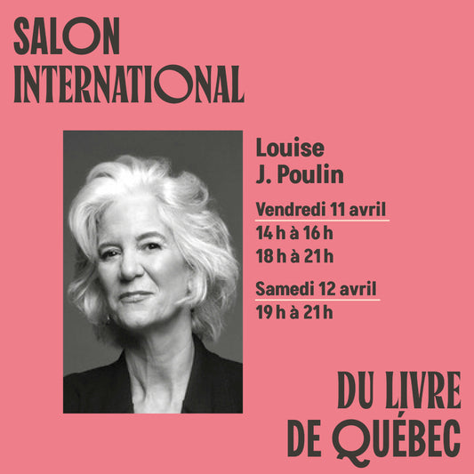 L'autrice Louise J Poulin en dédicace au Salon international du livre de Québec